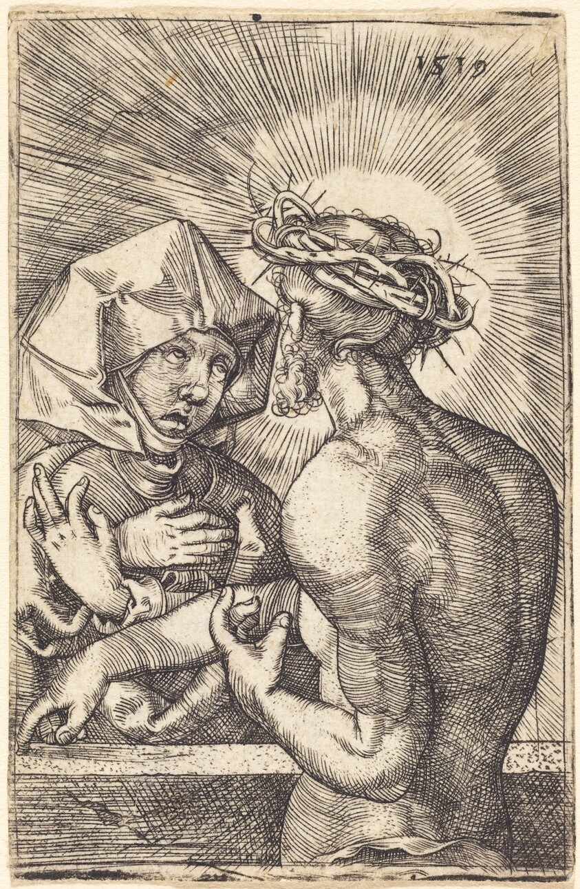 Christ Crowned with Thorns Speaking with His Mother