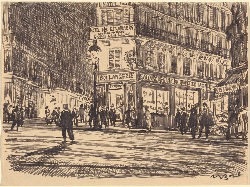 Night, Boulevard St.-Michel, Paris