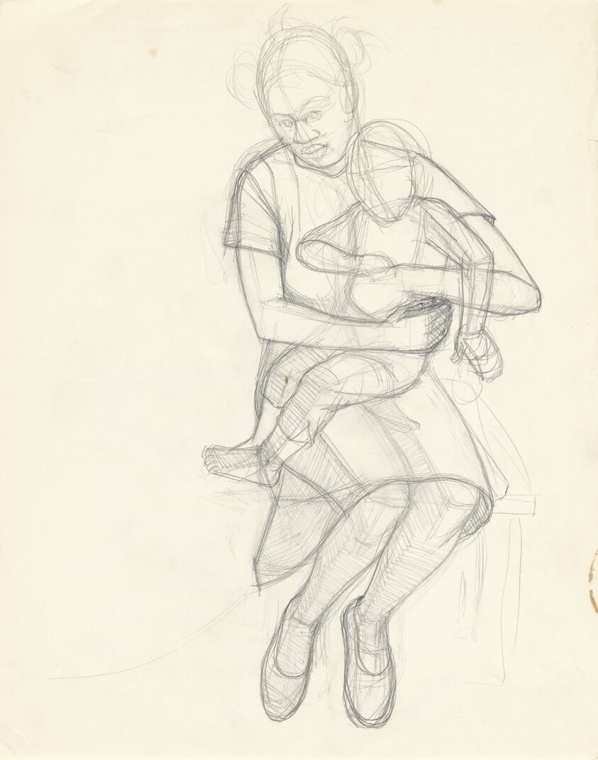 Study for "Great America" (Mother and Child)