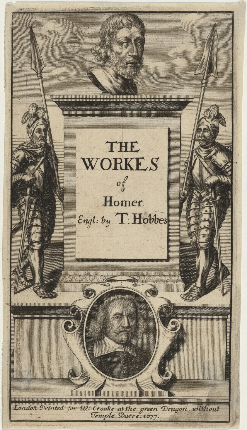 Title Page to the Work of Homer, Translated by Thomas Hobbes