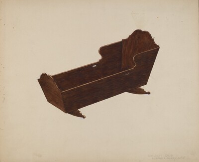 Walnut Crib