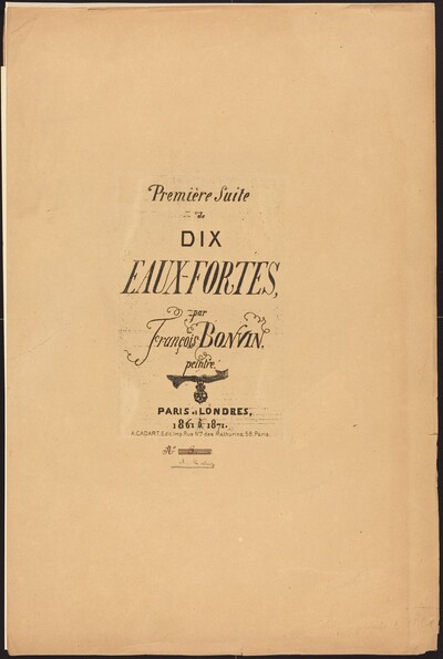 Première Suite de dix eaux-fortes