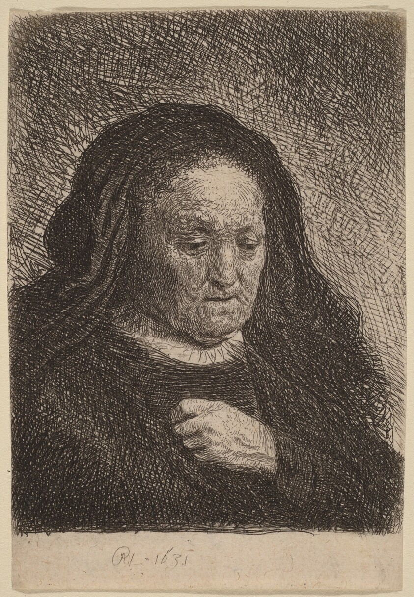 The Artist's Mother with Her Hand on Her Chest