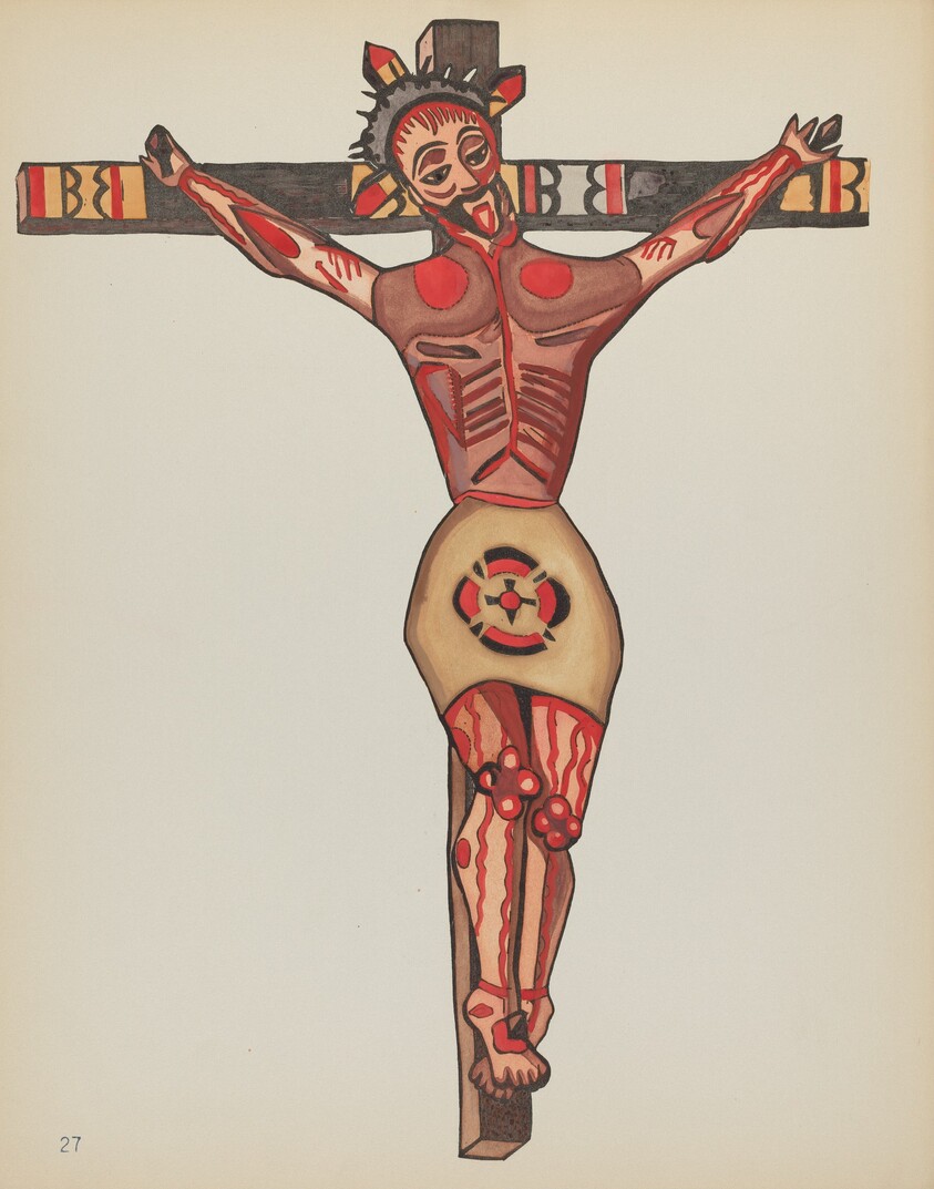 Plate 27: Christ Crucified: From Portfolio "Spanish Colonial Designs of New Mexico"