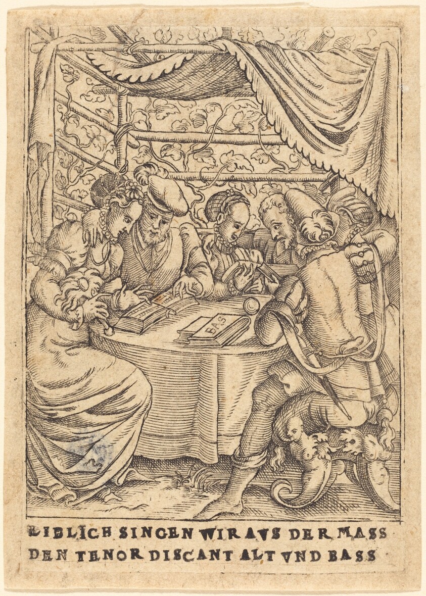 Liblich singen wir avs der Mass den Tenor discant Alt und Bass