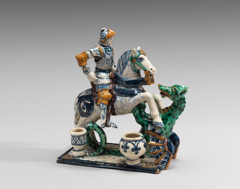 Inkstand with Saint George and the Dragon