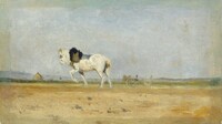 A Plow Horse in a Field, Stanislas Lépine, 1870/1874