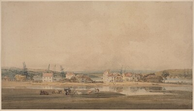 Village along a River Estuary in Devon
