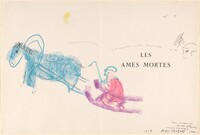 On the Sleigh, Marc Chagall, 1958
