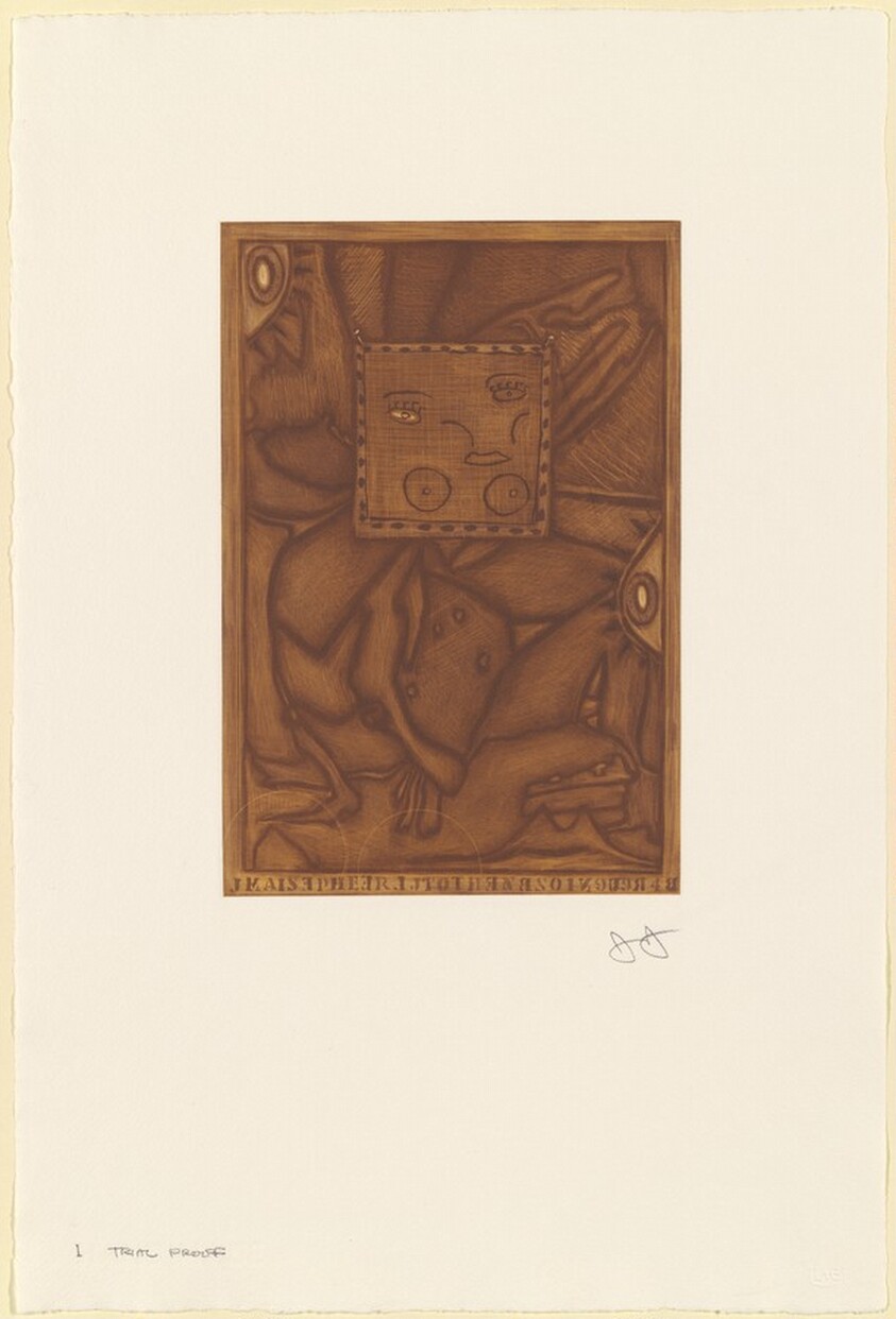 Untitled (Orange Mezzotint) [trial proof I]