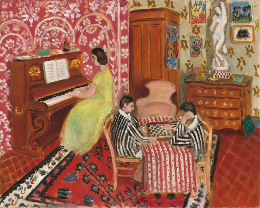 Pianist and Checker Players
