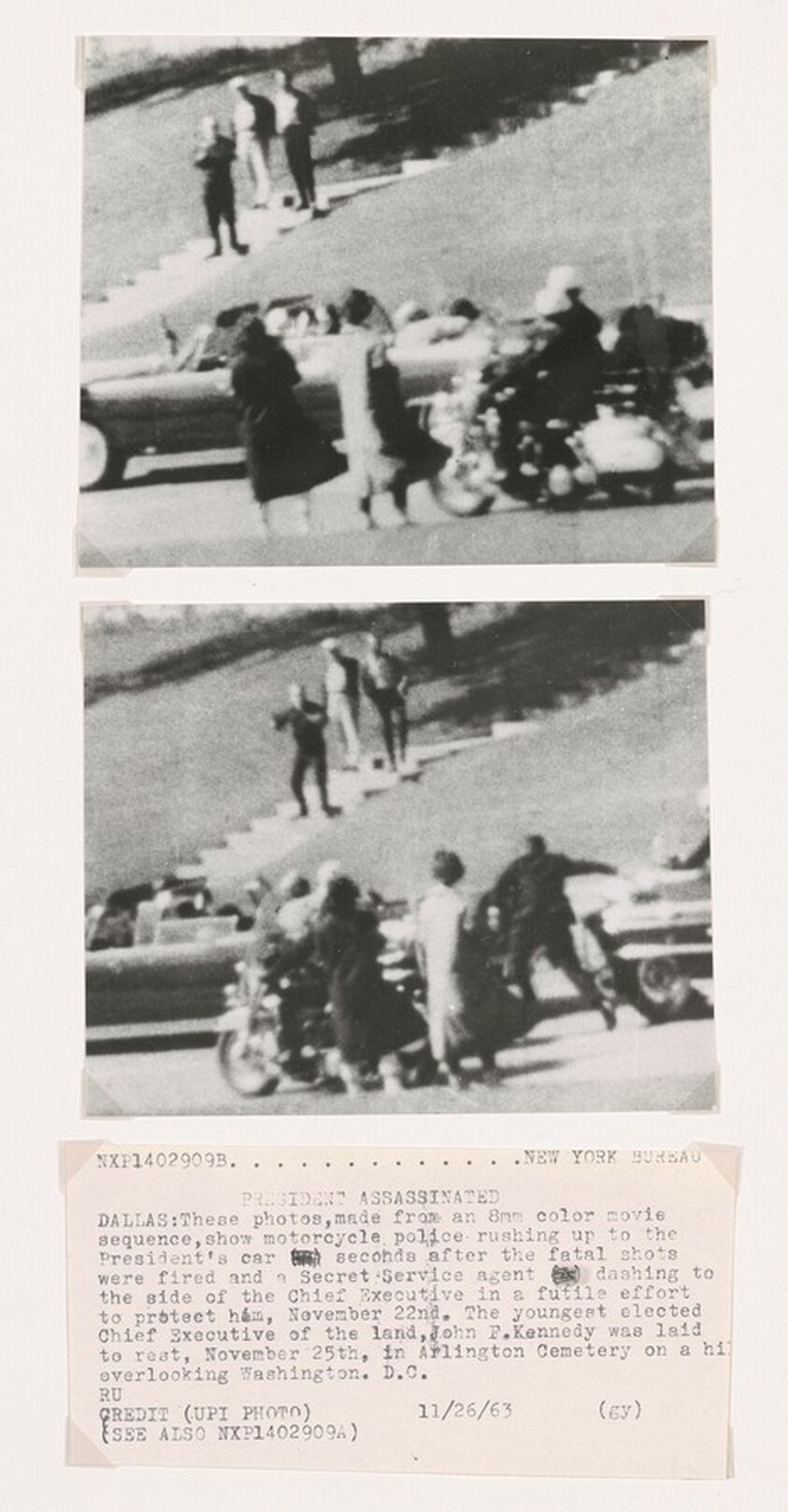 Title from caption on object: "President Assassinated"