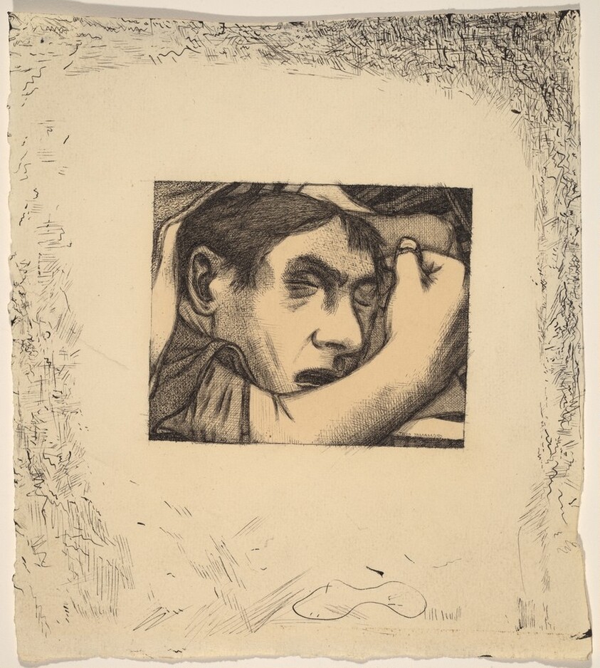Untitled (Head of a Sleeping Man)