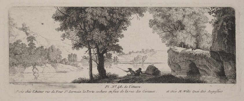 River Landscape with an Angler
