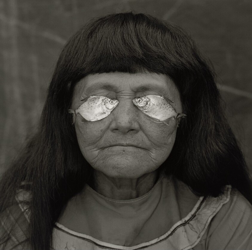 Rostro con Peces, Shipibo Conibo, Pucallpa, Peru (Face with Fish, Shipibo Conibo, Pucallpa, Peru)