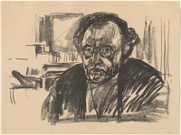Self-Portrait with Beard (Selvportrett med skjegg), Edvard Munch, 1919