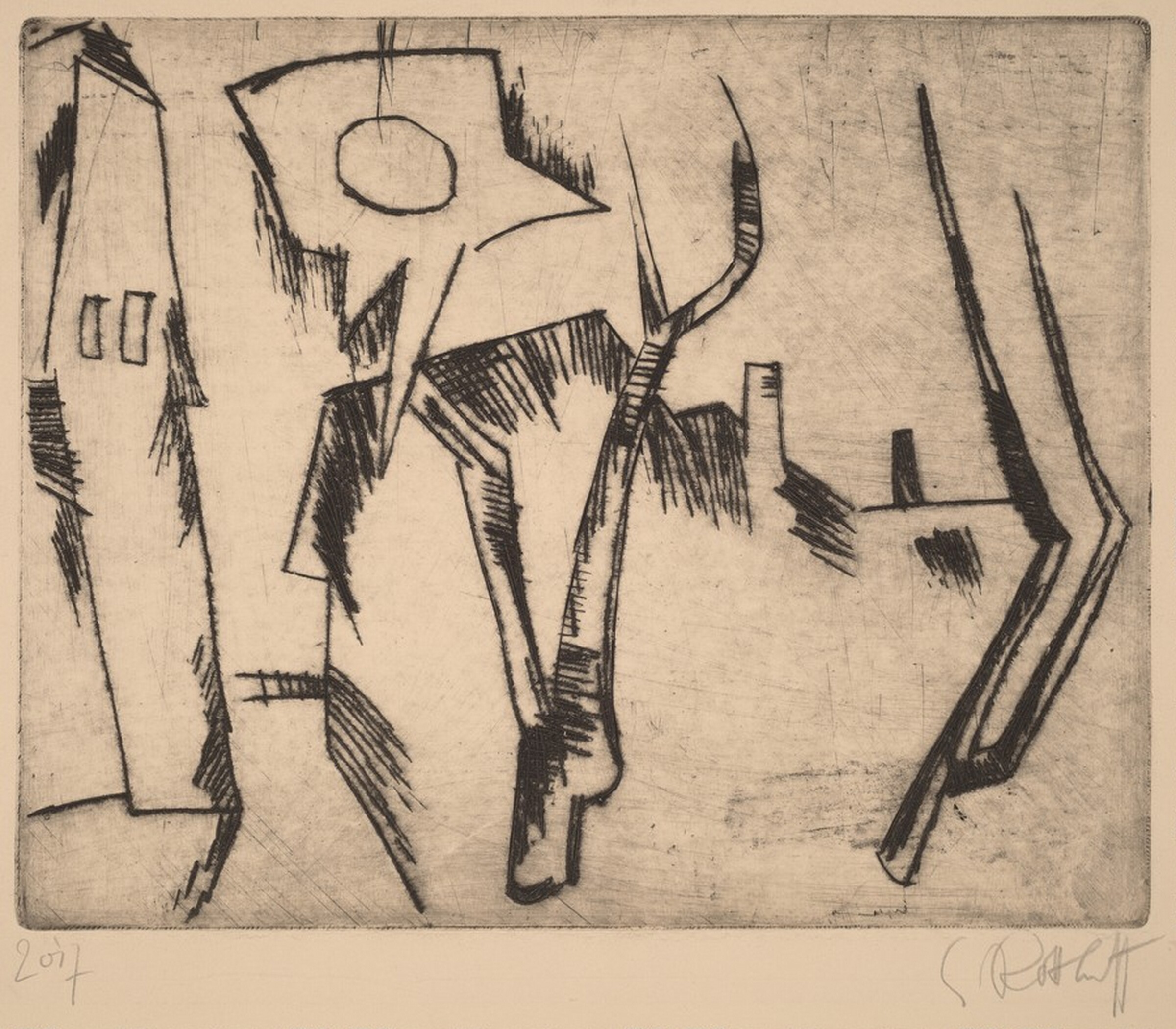 Landscape with Sun and Bare Trees, Karl Schmidt-Rottluff, 1920