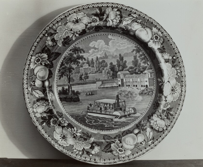 Plate - "Damn and Waterworks, Philadelphia"