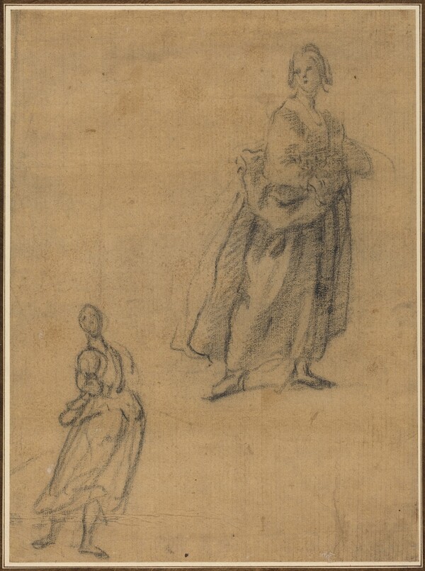 Two Studies of a Standing Woman