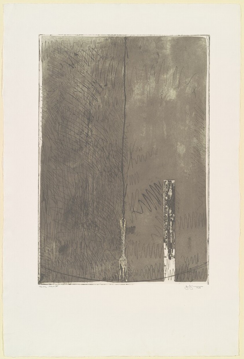 Untitled, Second State (Ruler and Fork) [trial proof]