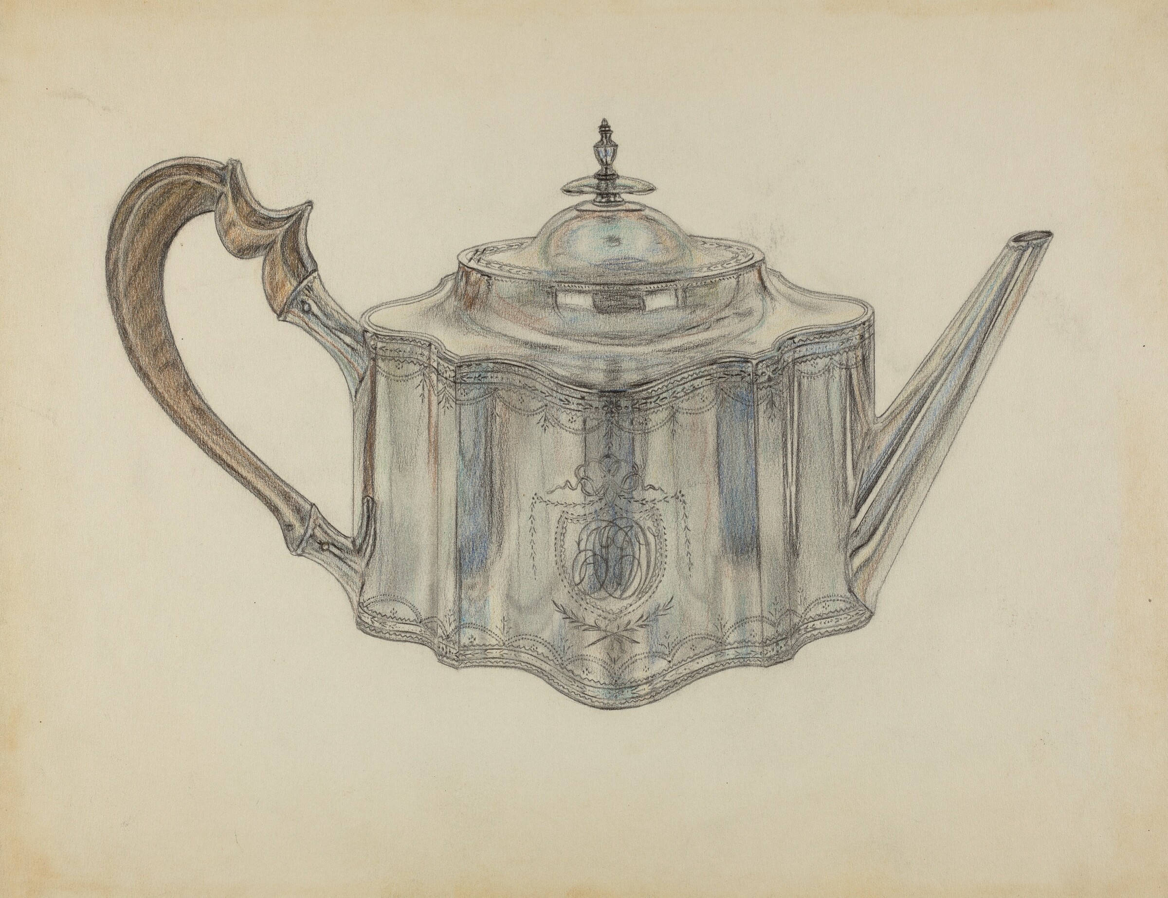 Silver Teapot, Frank Fumagalli, 1935/1942