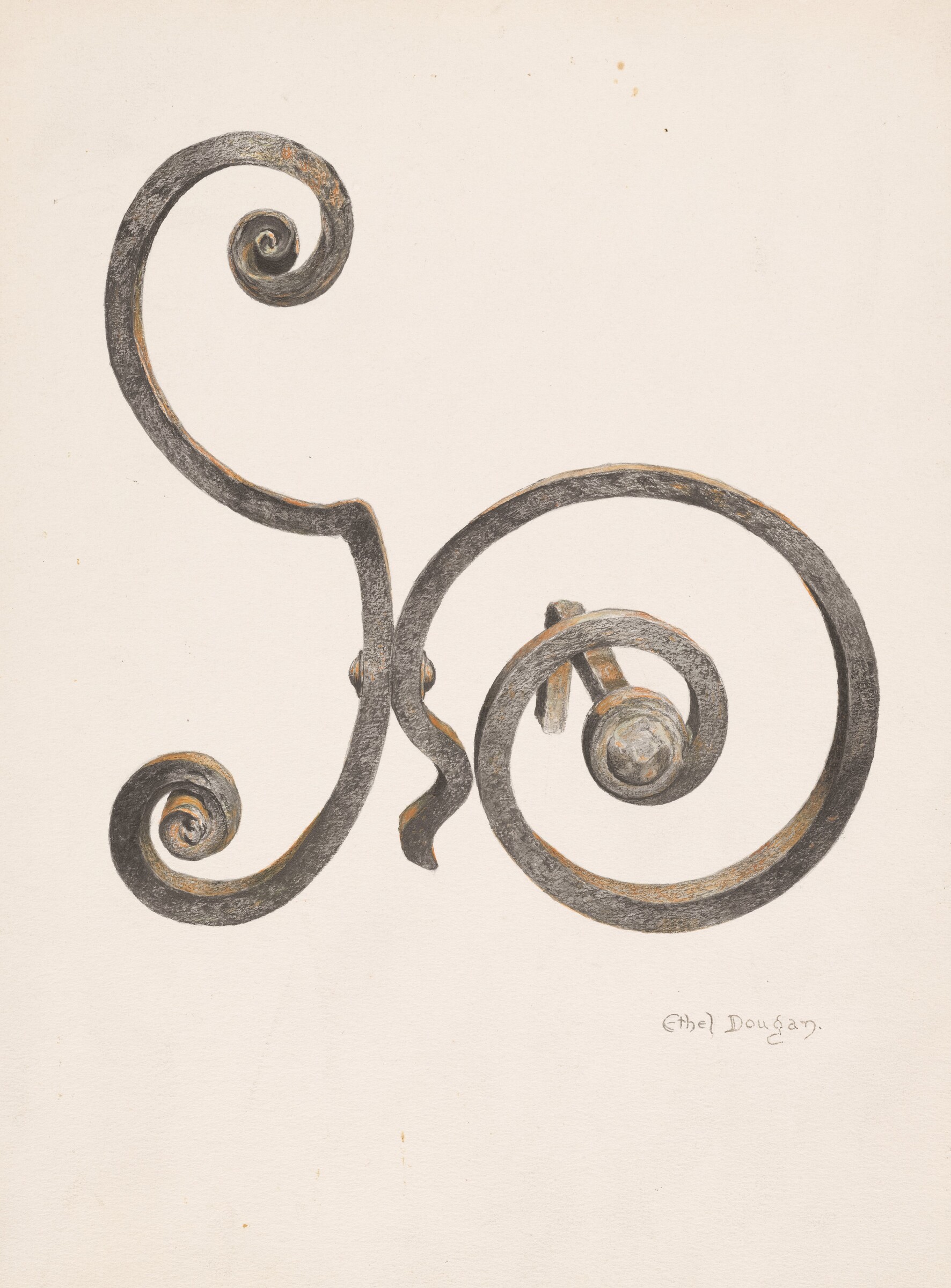 Andirons, Ethel Dougan, c. 1939