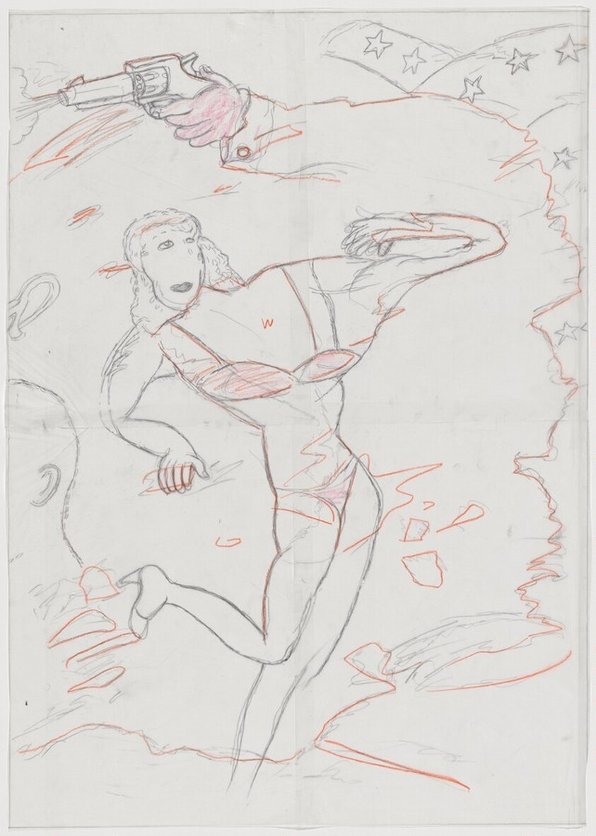 Pontchartrain [preparatory drawing for panel D]