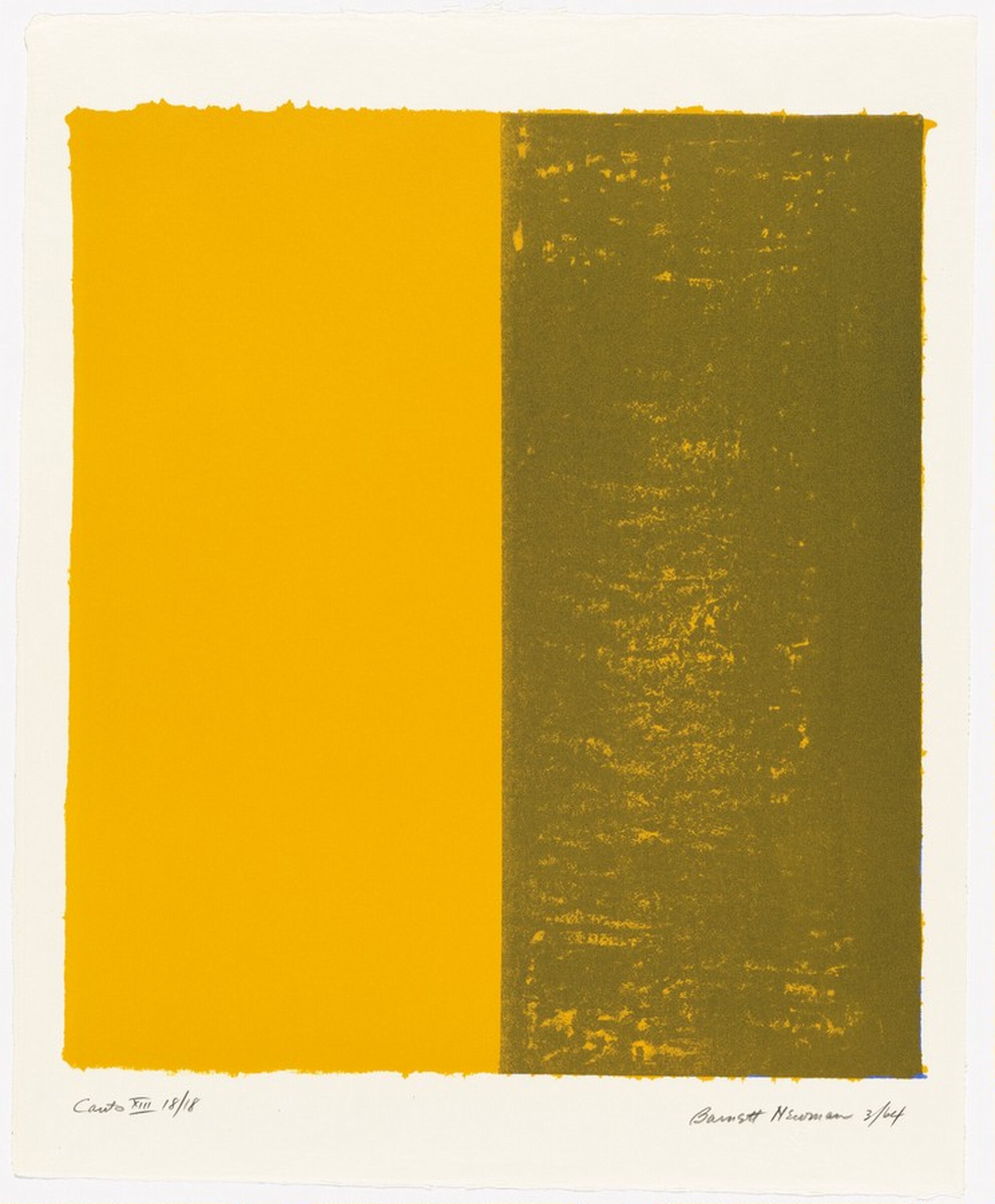 Canto XIII, Barnett Newman, 1964