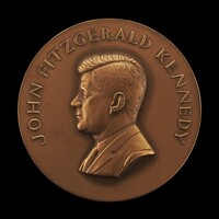 John Fitzgerald Kennedy Inaugural Medal [obverse], Paul Manship (designer), Medallic Art Company, 1961