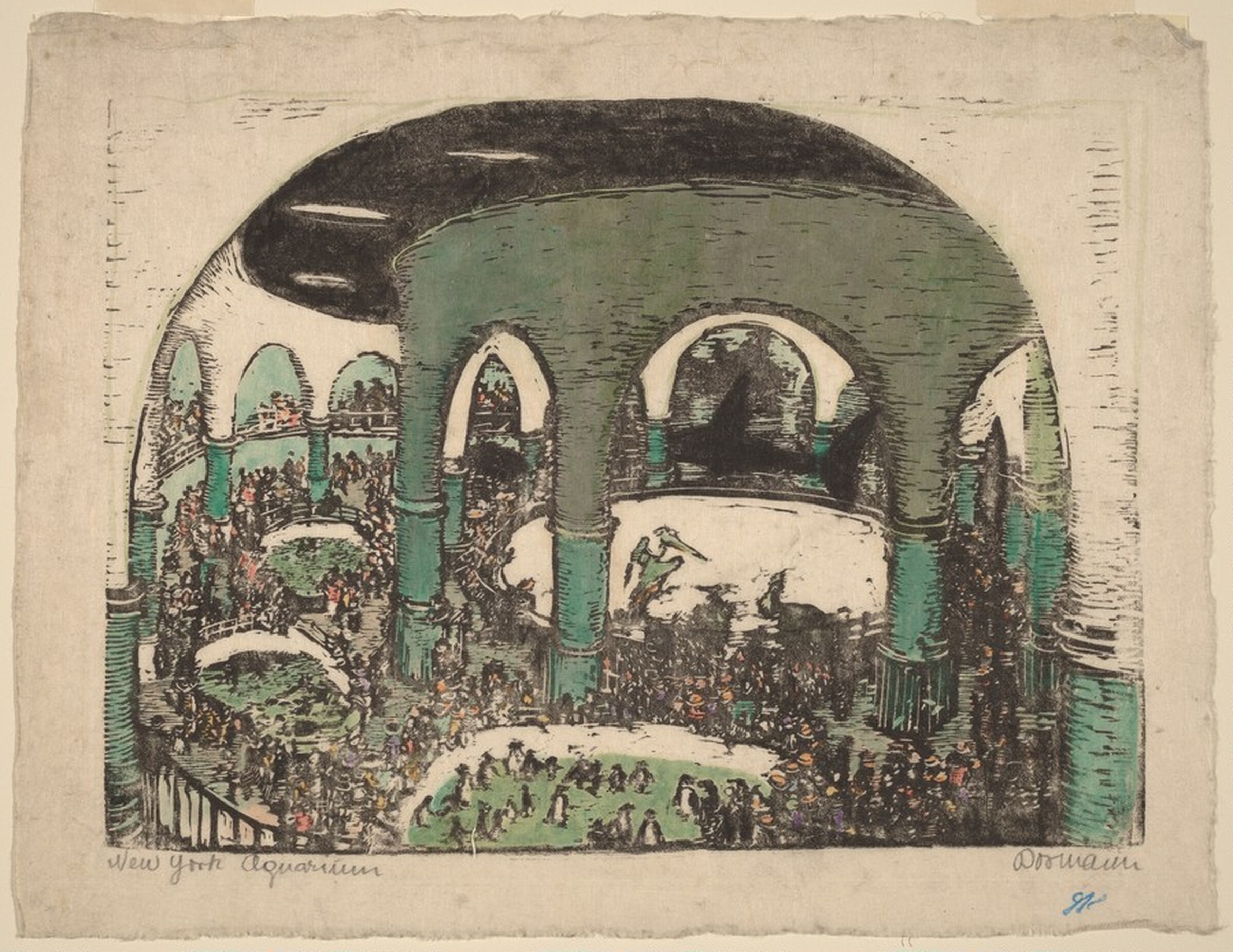 New York Aquarium, Emma Bormann, c. 1937