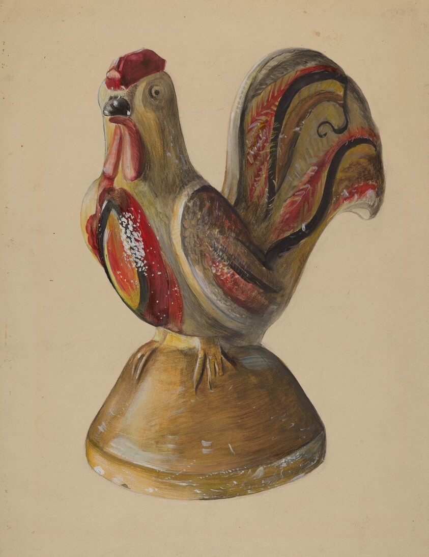 Chalkware Rooster