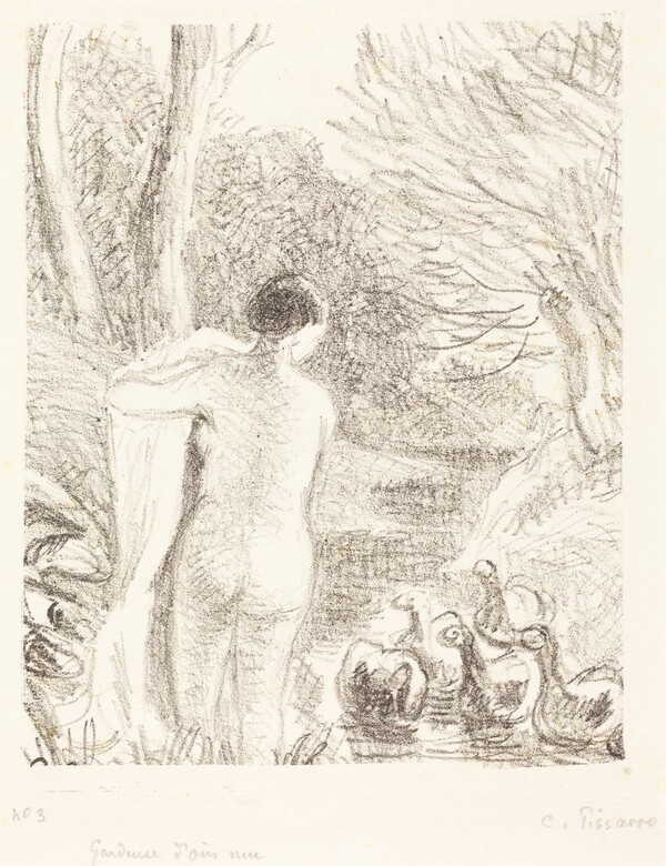 Gardeuse d'oies nue (Nude Goose Girl)