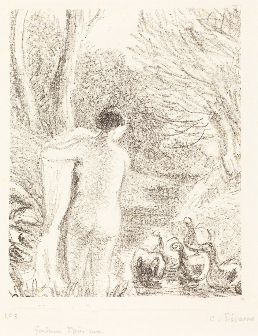 Gardeuse d'oies nue (Nude Goose Girl)