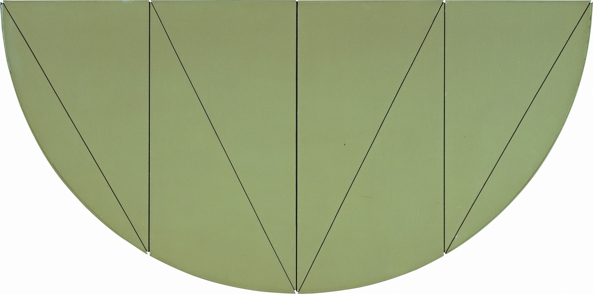 1/2 V Series (Medium Scale), Robert Mangold, 1969