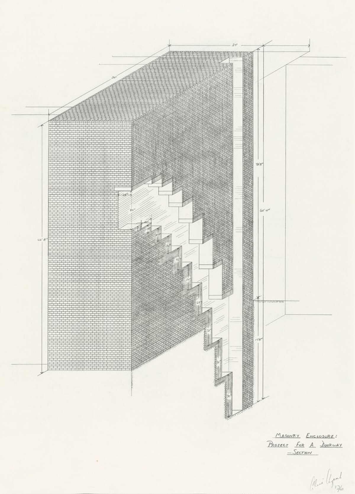 Masonry Enclosure: Project for a Doorway