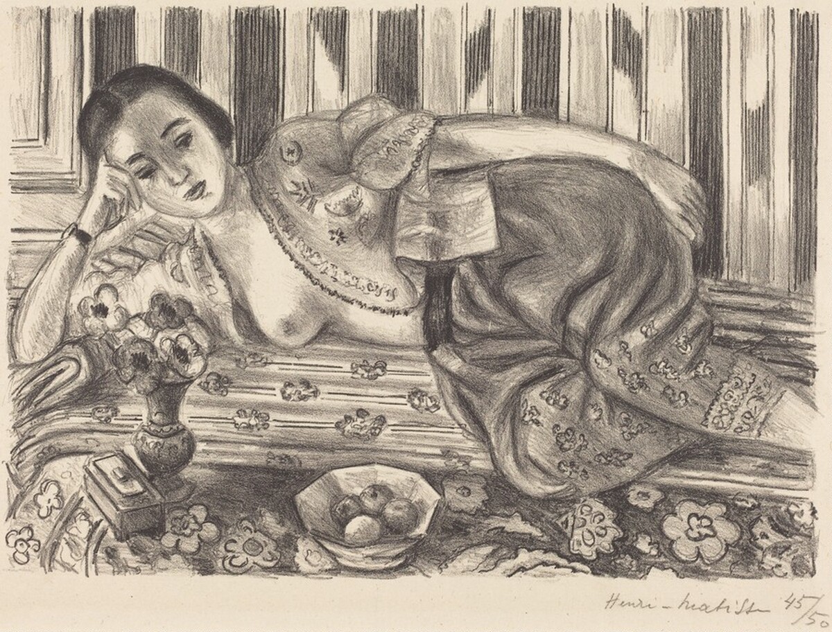 Odalisque with Red Satin Culottes (Odalisque à la culotte de satin rouge)