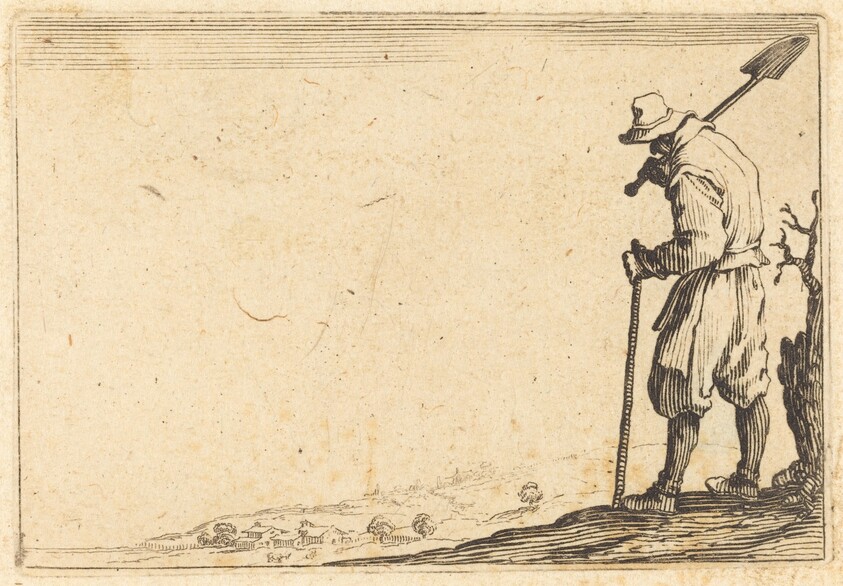 Peasant with Shovel on His Shoulder