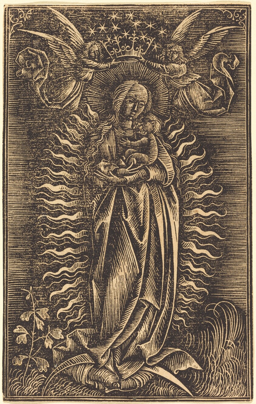 The Virgin Crowned by Two Angels