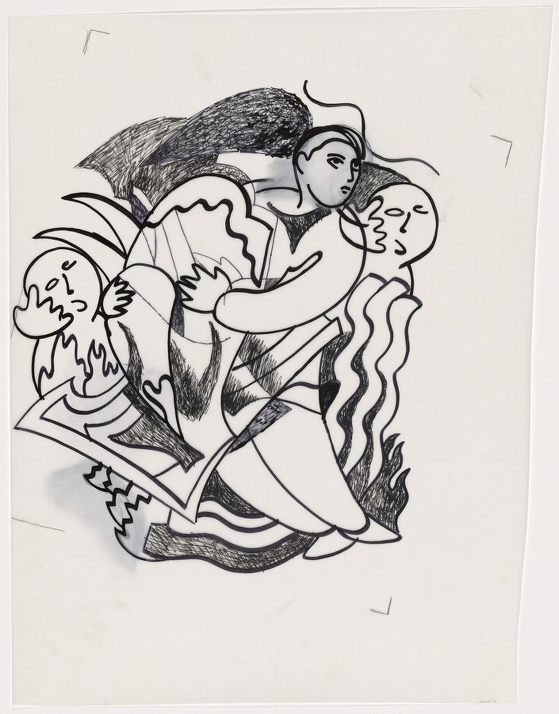 Drawing for "Surprising Novel: Chapter Four", Sandro Chia, 1987/1989