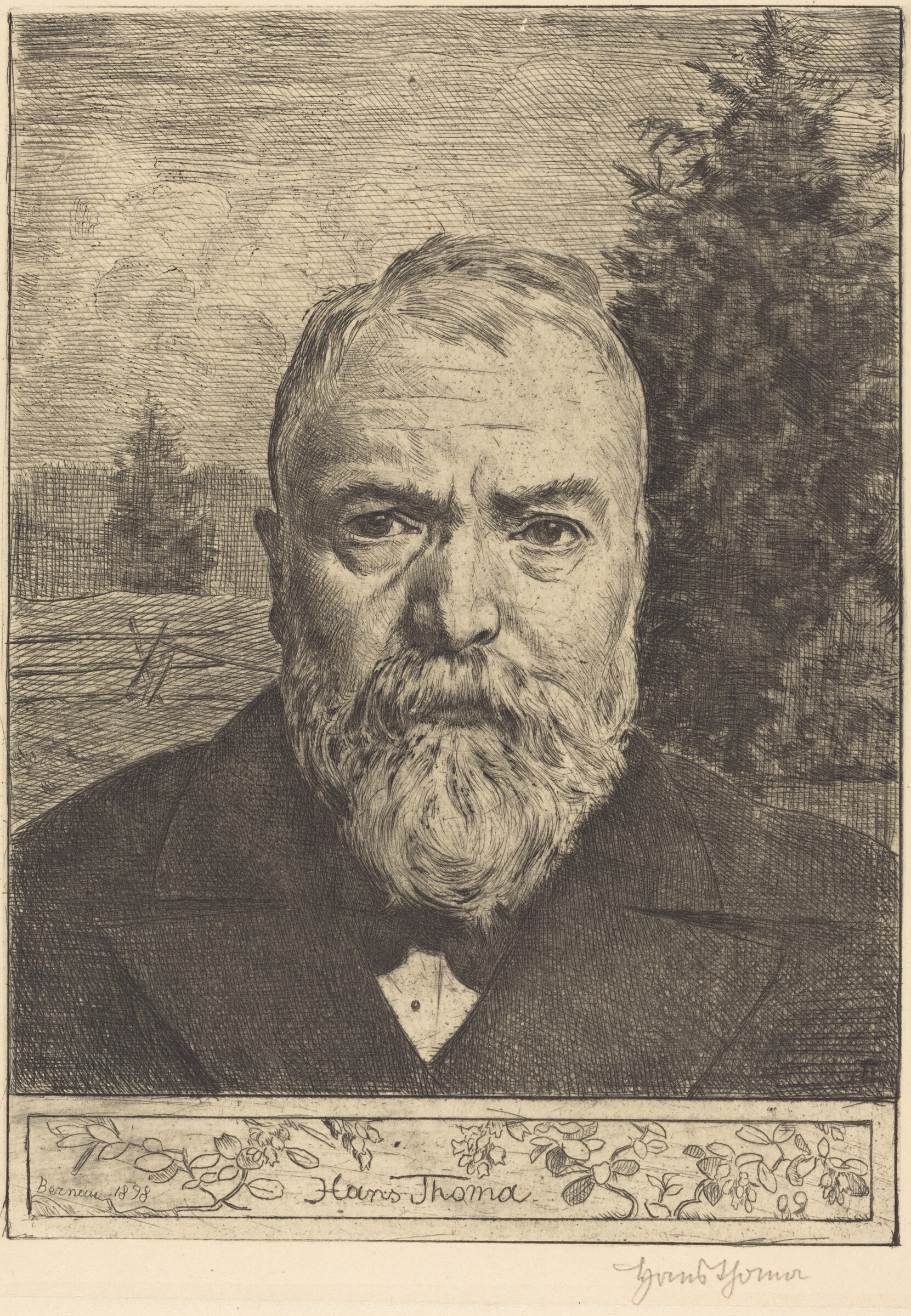 Self-Portrait II, Hans Thoma, 1898