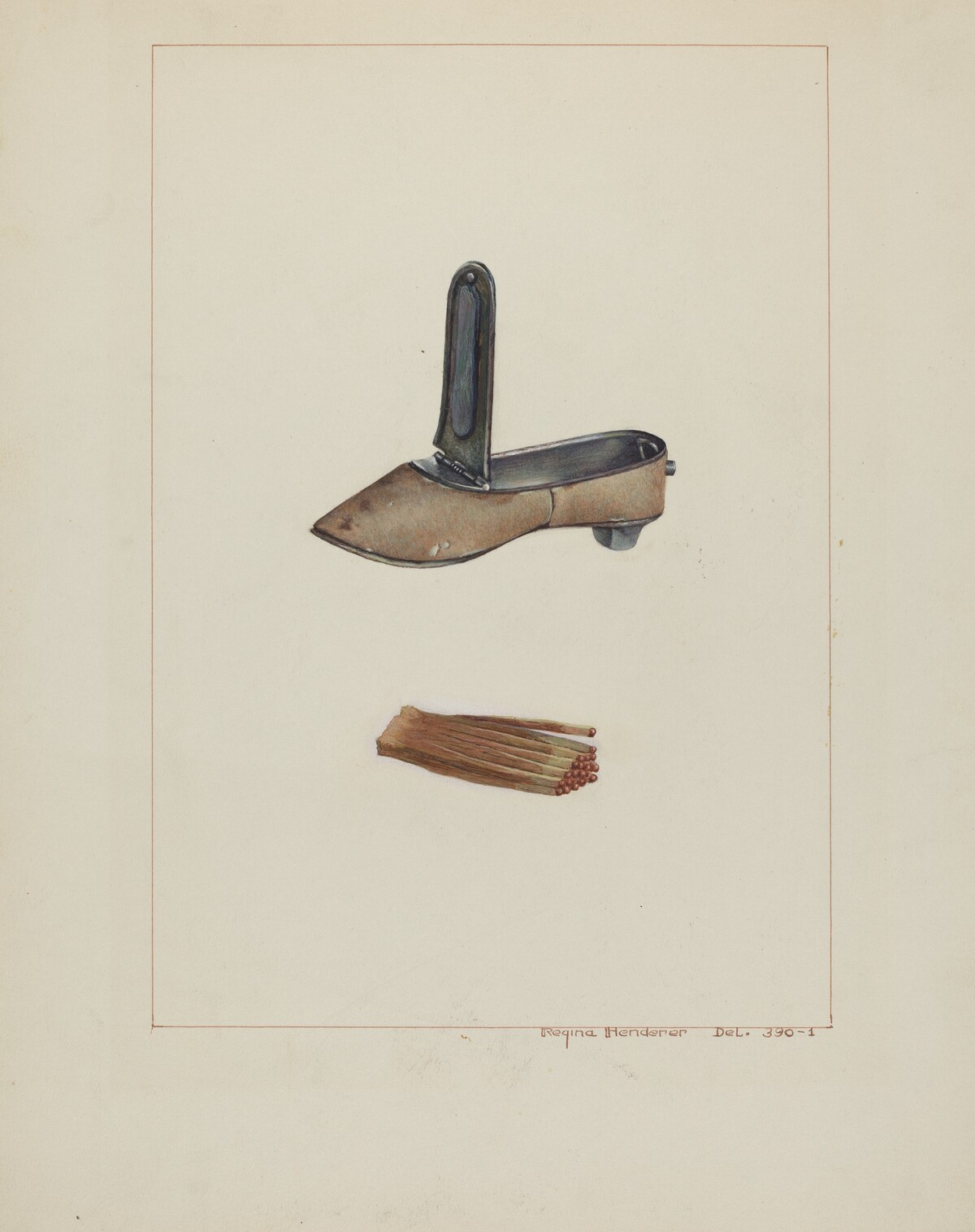 Slipper Match Box