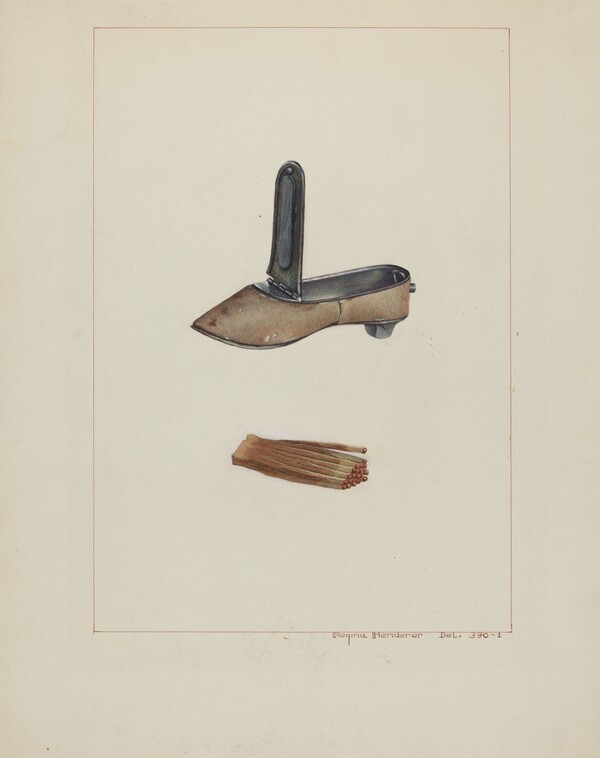 Slipper Match Box