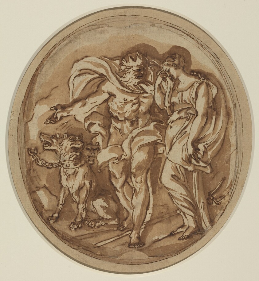 Pluto Bringing Proserpine to the Gates of Hell