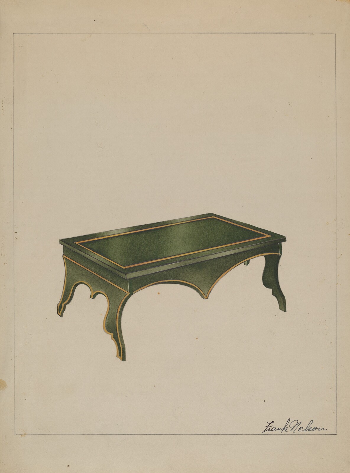 Footstool, Frank Nelson, c. 1936