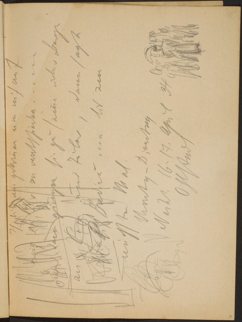 Skizze und Notizen (Small Sketches with Notations) [p. 31]