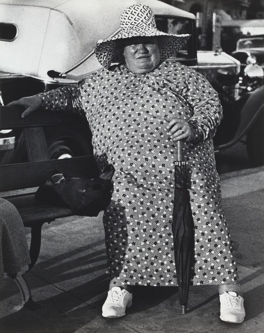 Woman in Flowered Dress, Promenade des Anglais, Riviera
