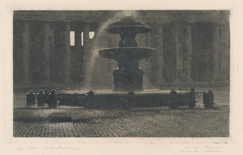 Fountain in the Piazza San Pietro
