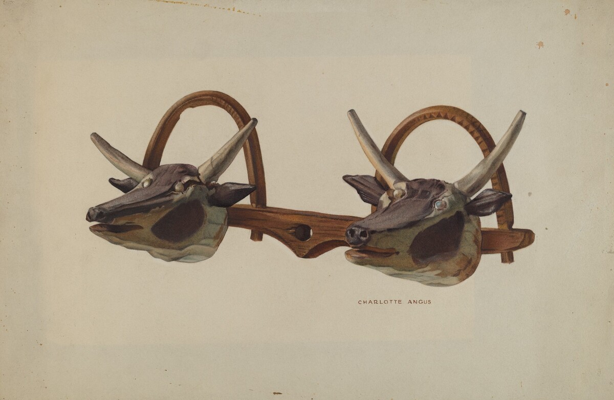 Hat Rack (Shaped Like Ox Yoke)