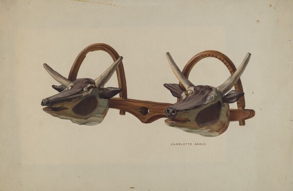 Hat Rack (Shaped Like Ox Yoke)