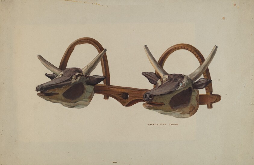 Hat Rack (Shaped Like Ox Yoke)